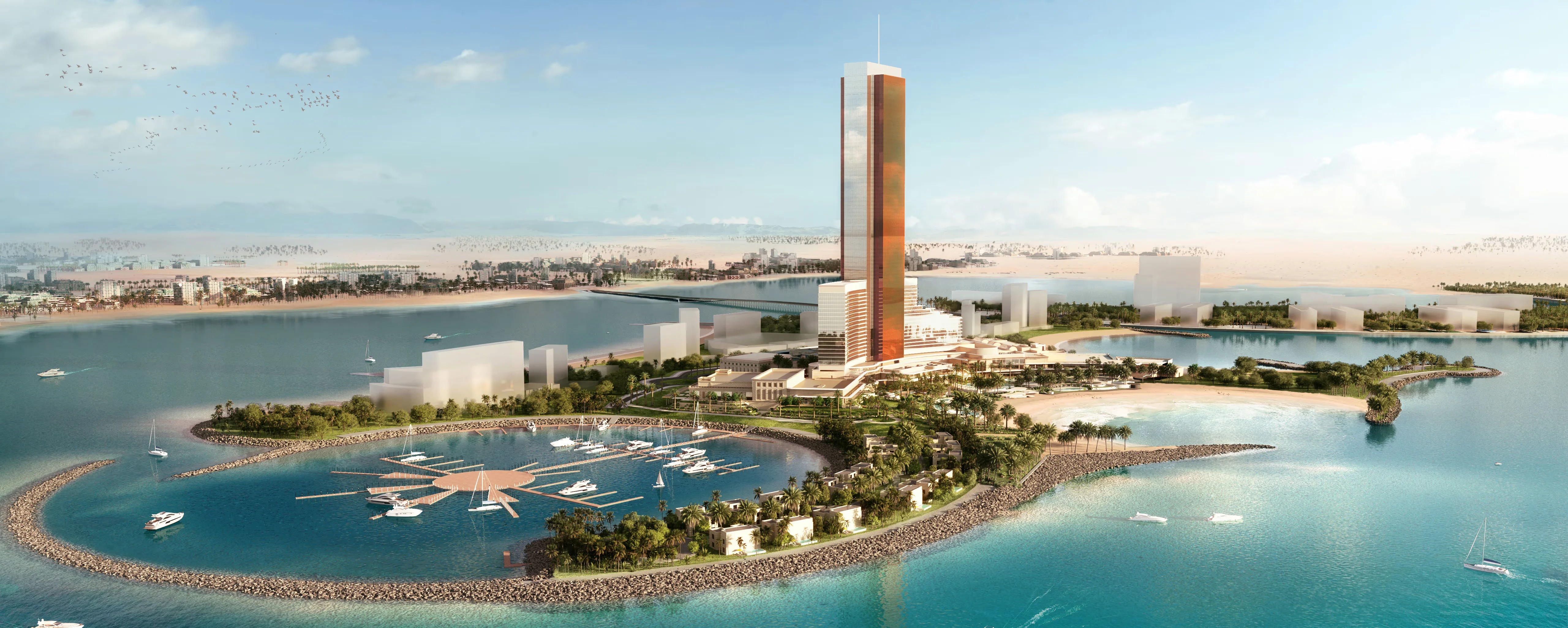 Wynn Resorts Al Marjan Island Aerial View